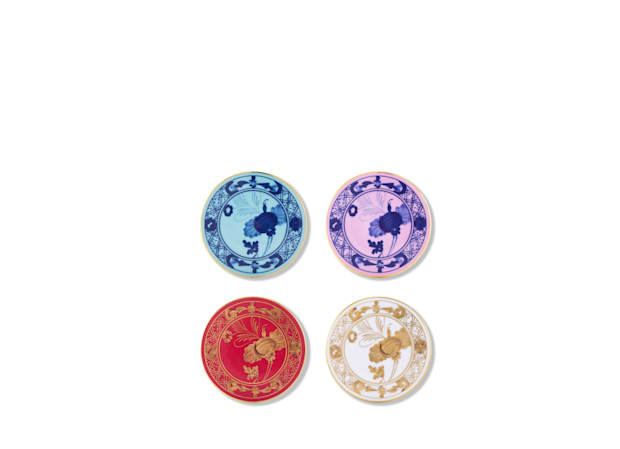 Ginori 1735 Oriente Italiano Tesori Coasters, Set of 4