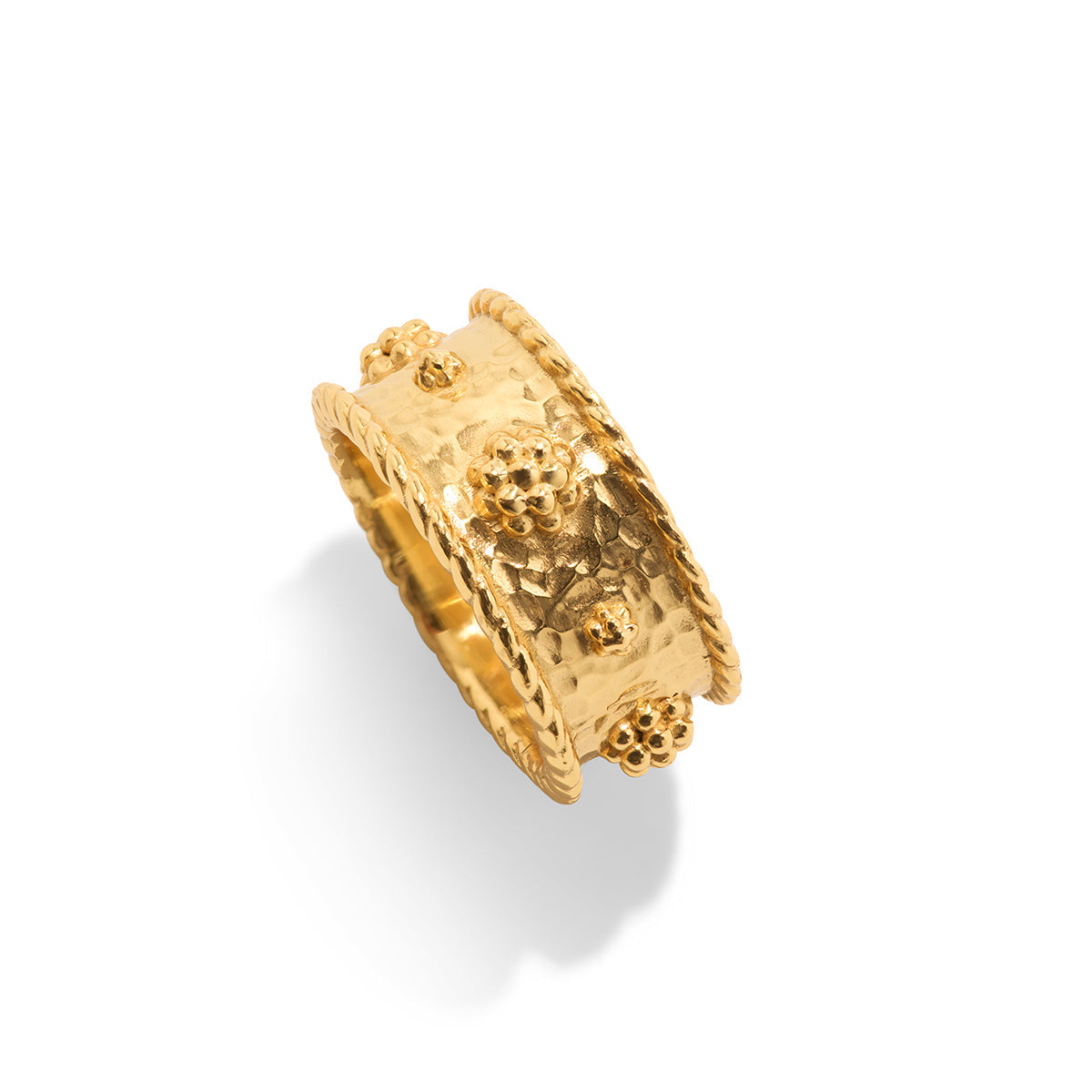 Berry Ring in Hammered Gold DISCONTINUED