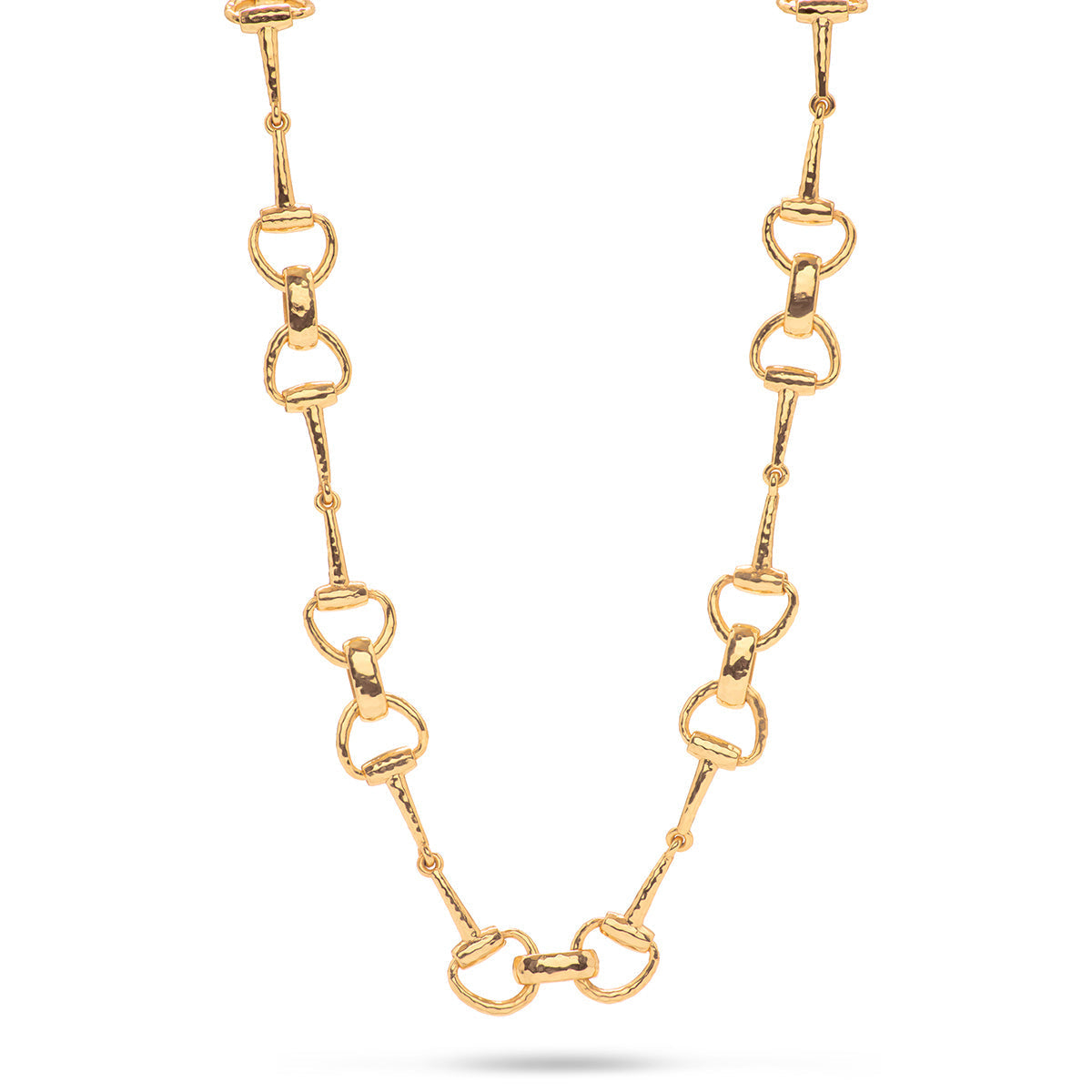 20" Equestrian Snaffle Bit Chain Necklace, Gold