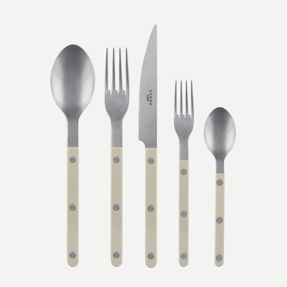 Bistrot Vintage 5 Piece Place Setting - Light Khaki