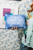 Try Me Needlepoint Pillow