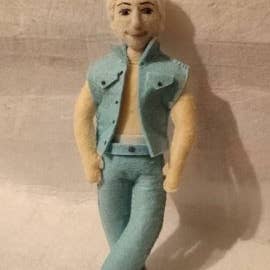 Felt Ryan Gosling "Ken" Ornament