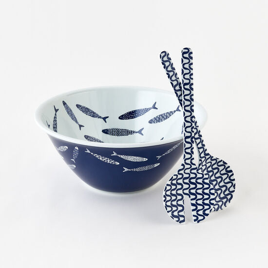 Fish Salad Bowl, Set of 3