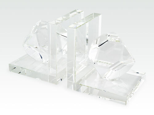Tizo Crystal Bookend Pair