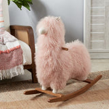 Lamb Fur Rocking Llama