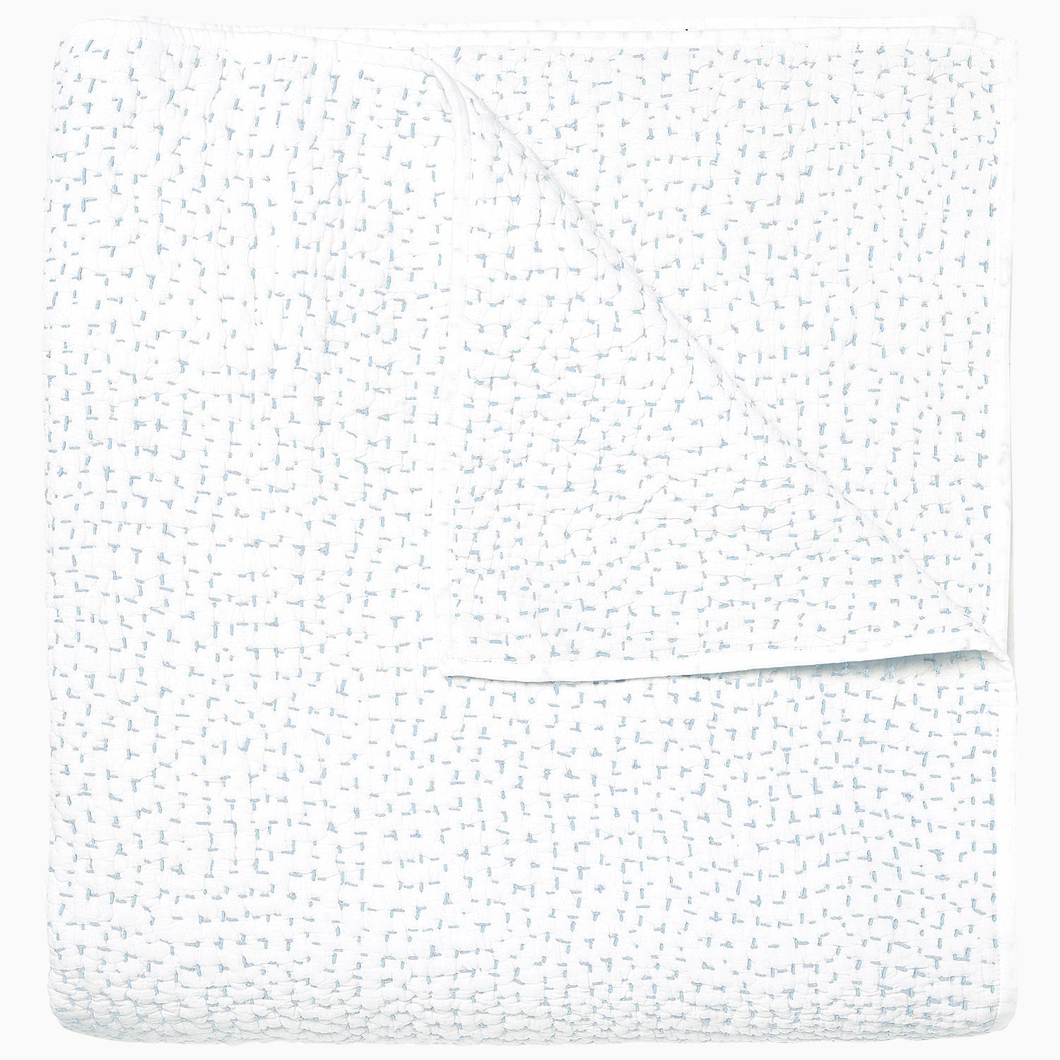John Robshaw Organic Hand Stitched Mist Quilt