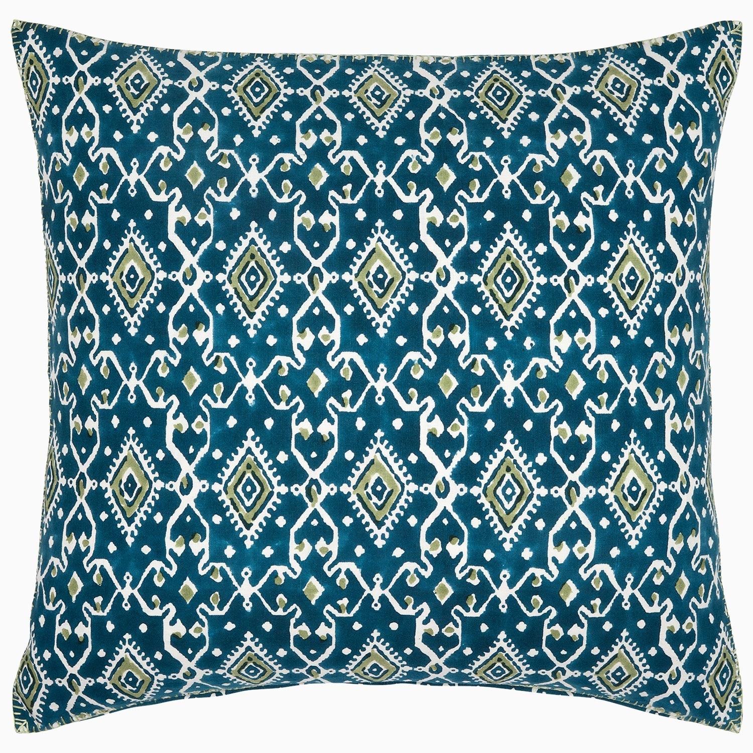 John Robshaw Alagan Peacock Decorative Pillow w/ Insert