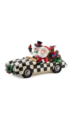 Granny Kitsch Special Delivery Santa In Car