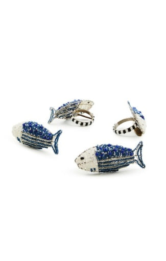 Go Fish Napkin Rings, Set Of 4