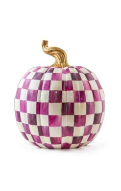 Plum Check Pumpkin