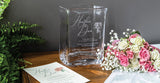 Simon Pearce Engraved Weston Vase - L With Wedding Invitation