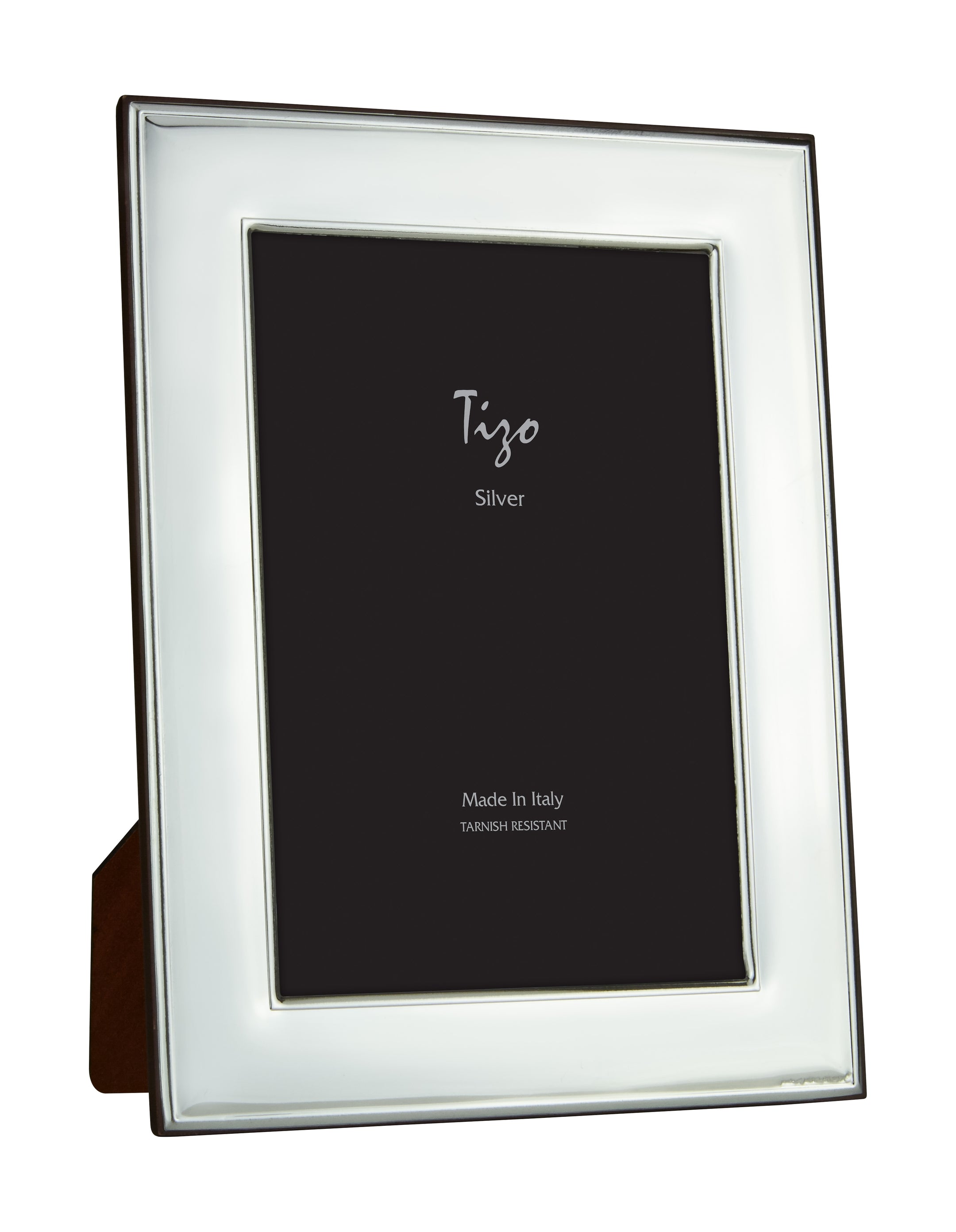 Tizo Italian Silver Frame Plain/Smooth 4×6