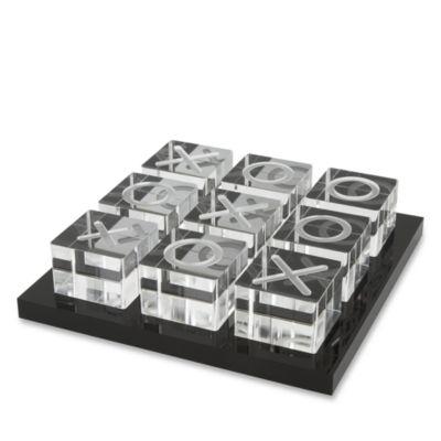 Lucite Tic Tac Toe- Black Tray