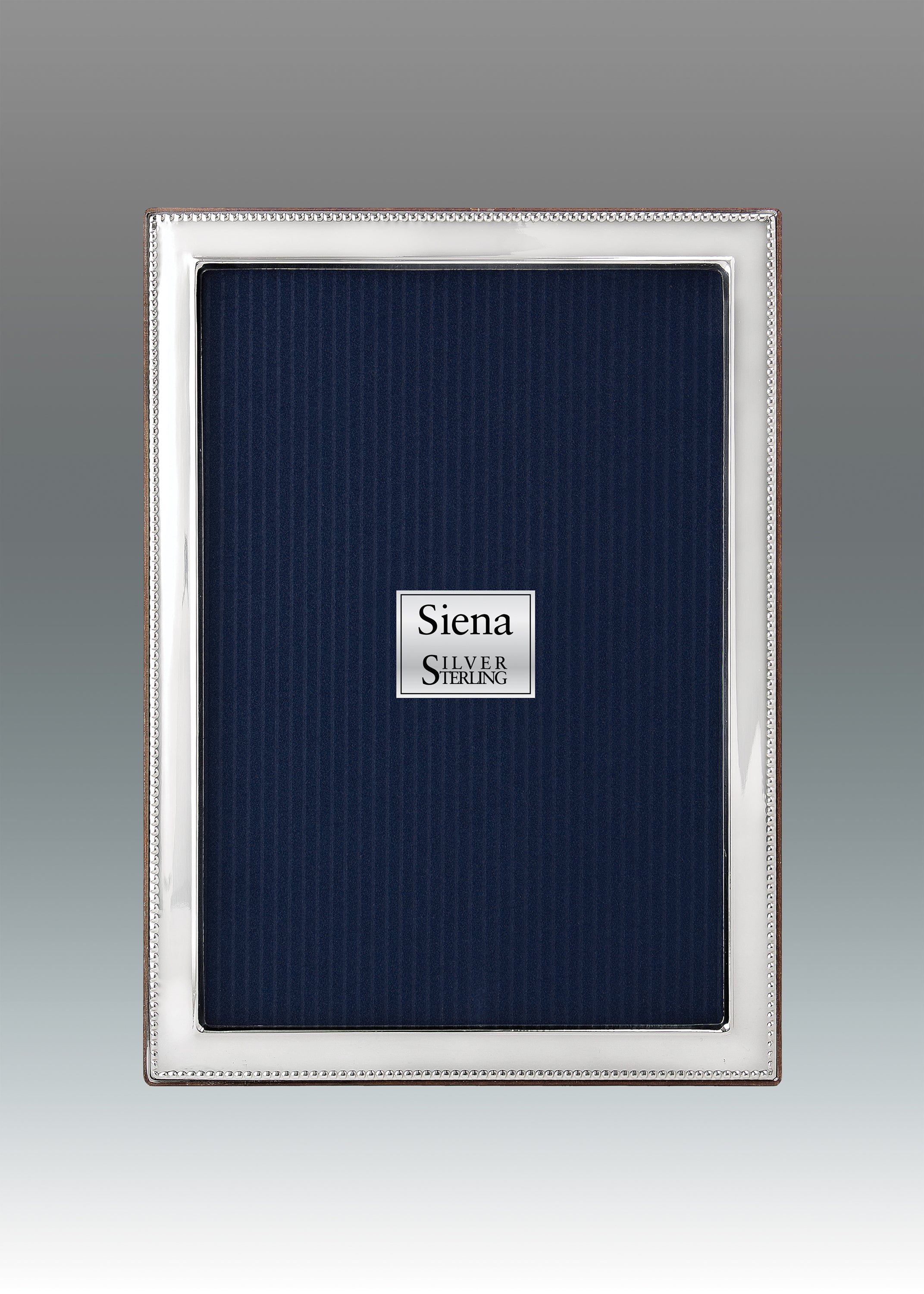 Siena Narrow Bead Border 925 Sterling Frame 4x6