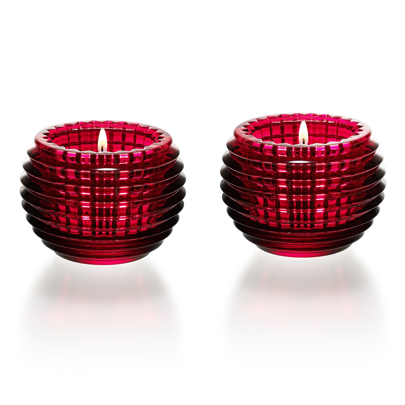 Baccarat Eye Votive Red Set of 2
