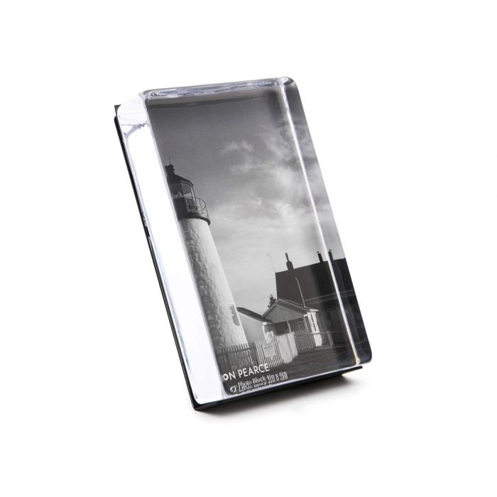 Simon Pearce Woodbury Vertical Photo Block - 6" x 4"