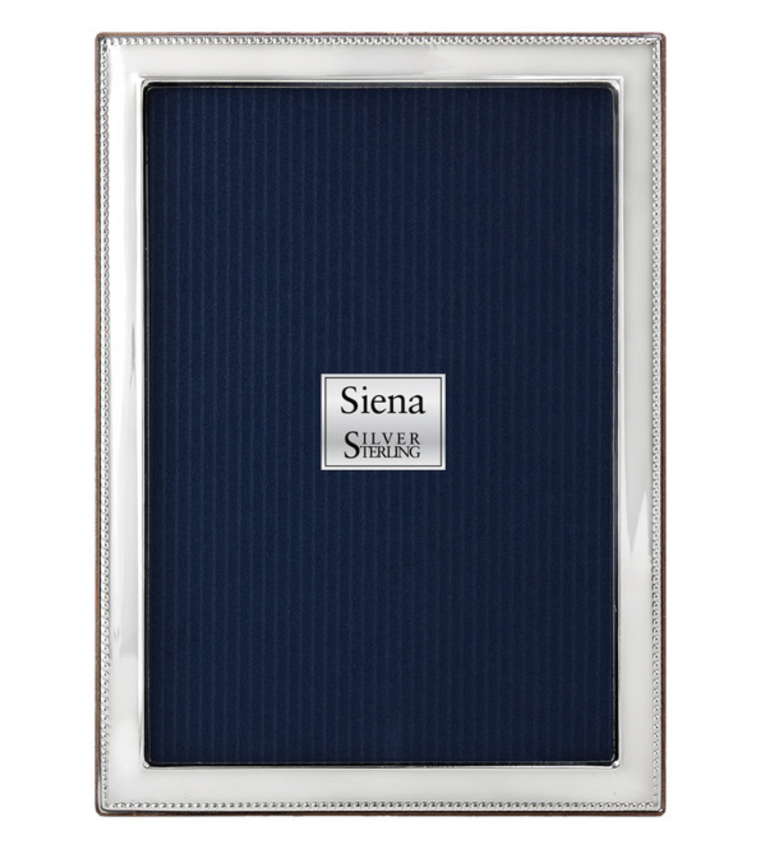 Siena Narrow Bead Border 925 Sterling Frame 5x7
