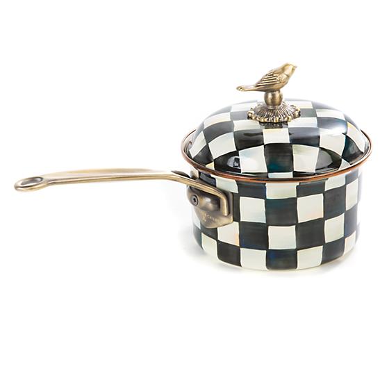 Courtly Check Enamel 2.5 Qt Saucepan