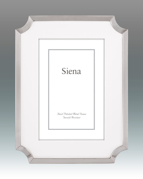 Siena Scalloped Corner Silverplate Frame
