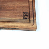 Black Walnut Cutting Board with Juice Groove, Medium