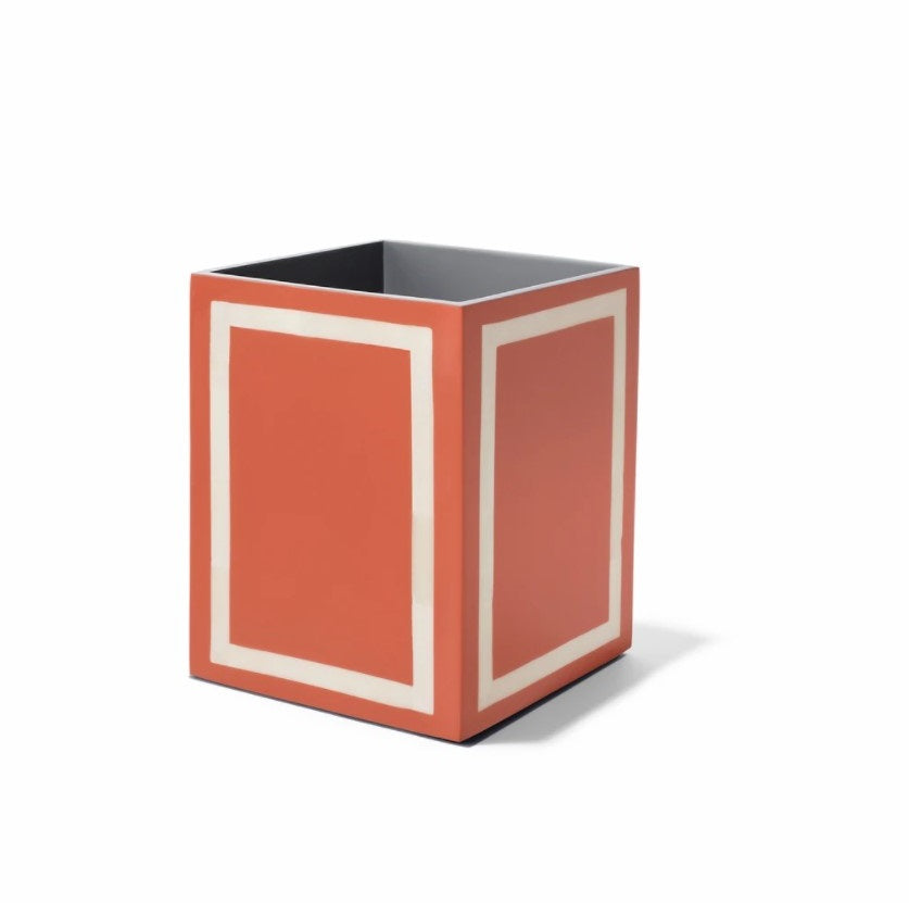 Wastebin, Coral & Bone