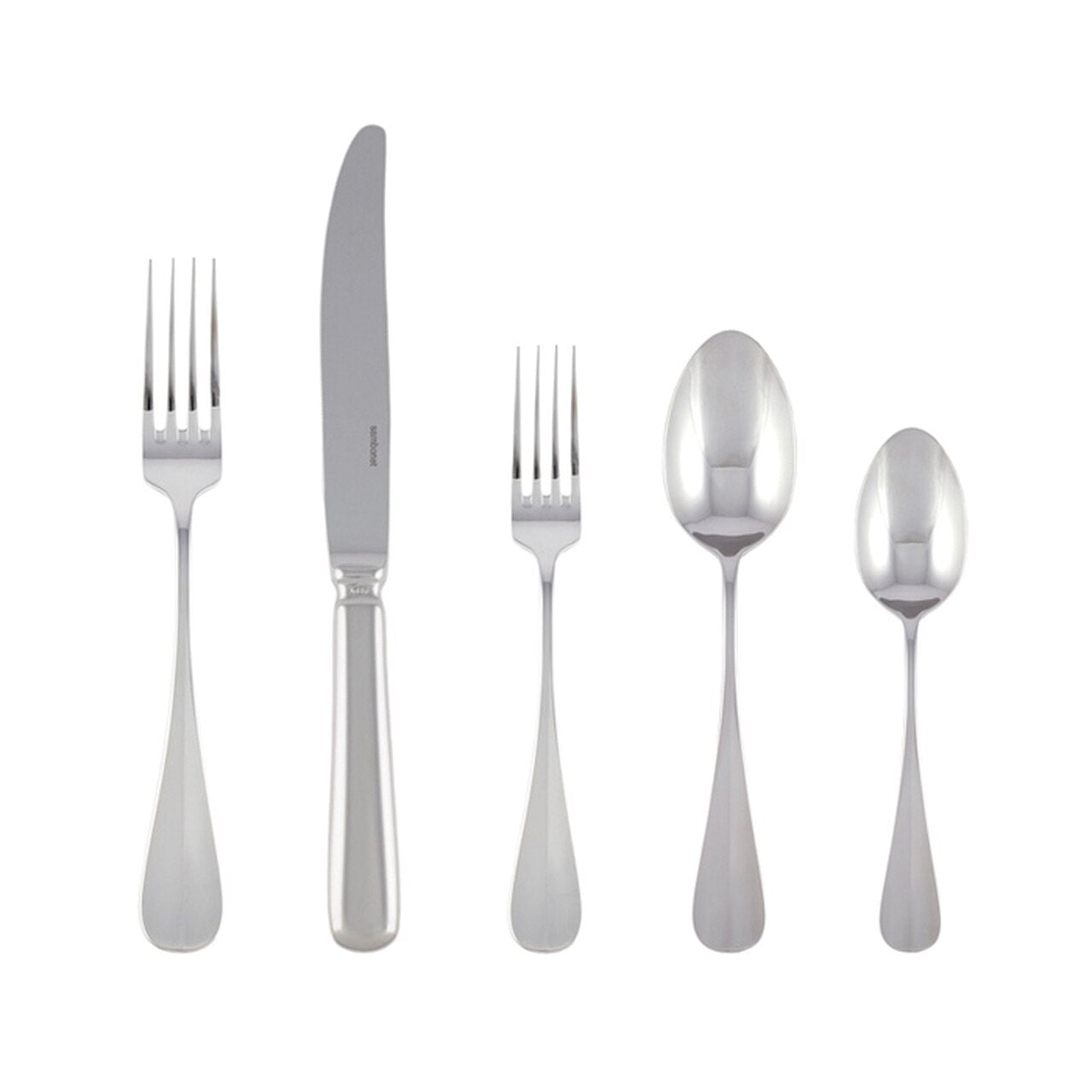 Baguette 5 Piece Setting, Solid Handle