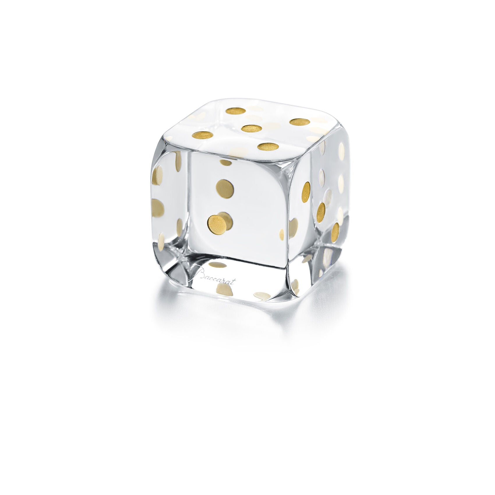 Baccarat Dice Paperweight