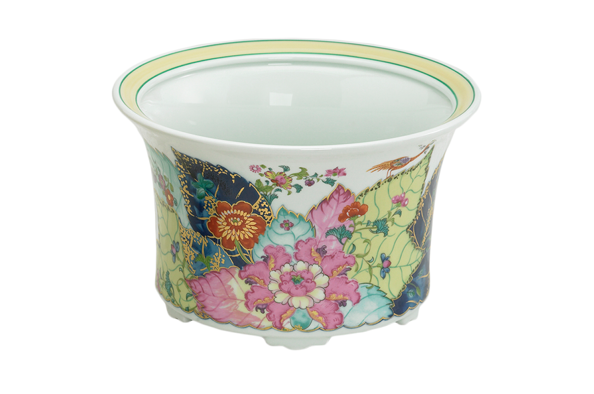 tobacco leaf planter Light Its the perfect piece for any room and would be gorgeous filled with an orchid or maidenhair fern Vintage Large Tobacco Leaf Footbath