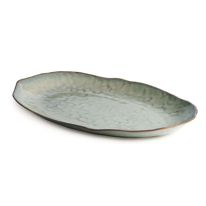 Simon Pearce Burlington Oval Platter, Moss - Large