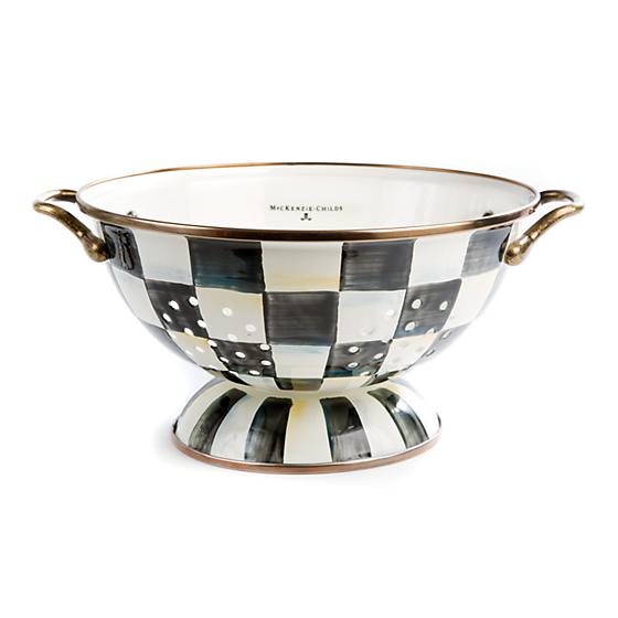 Courtly Check Enamel Colander, Large