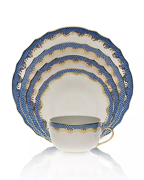 Herend Blue Fish Scale Dinnerware