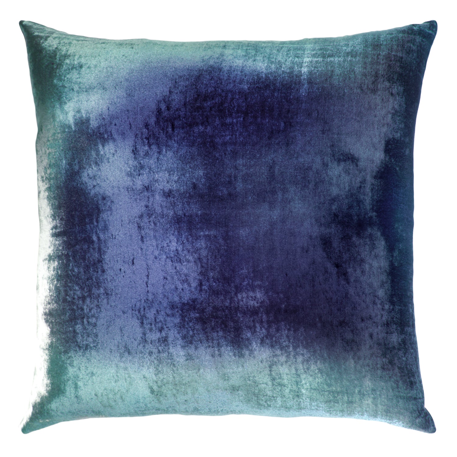 Ombre Velvet Pillow - Shark