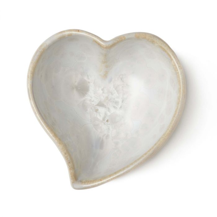 Simon Pearce Crystalline Twist Heart Bowl Candent
