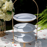 Juliska Provence Rattan Three Tiered Plate Server - Whitewash