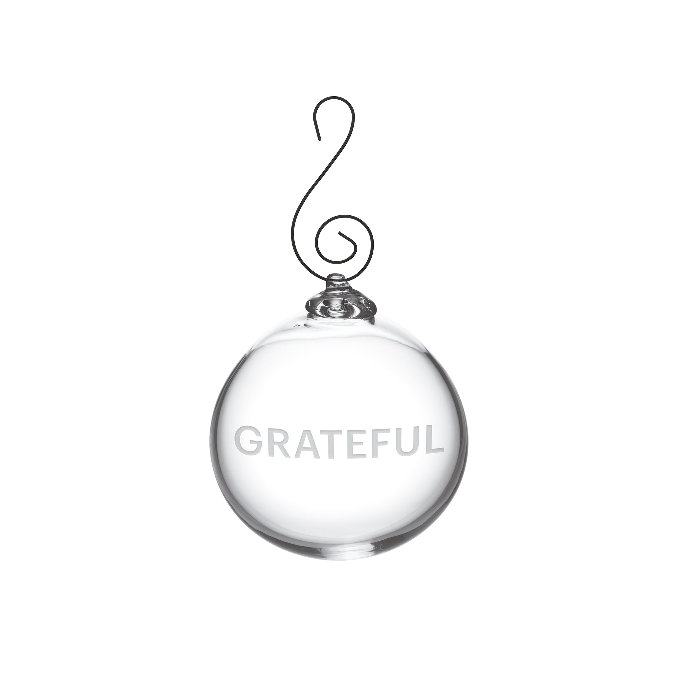 Simon Pearce Grateful Ornament