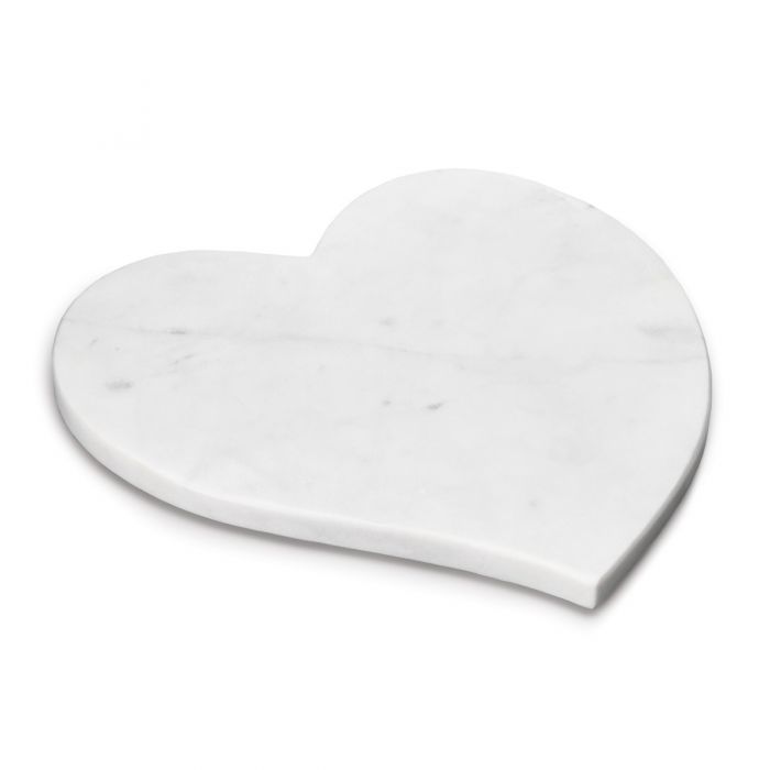 Simon Pearce Marble Heart Board - White