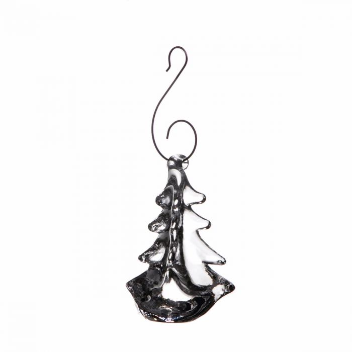 Simon Pearce Vermont Evergreen Ornament with Gift Box
