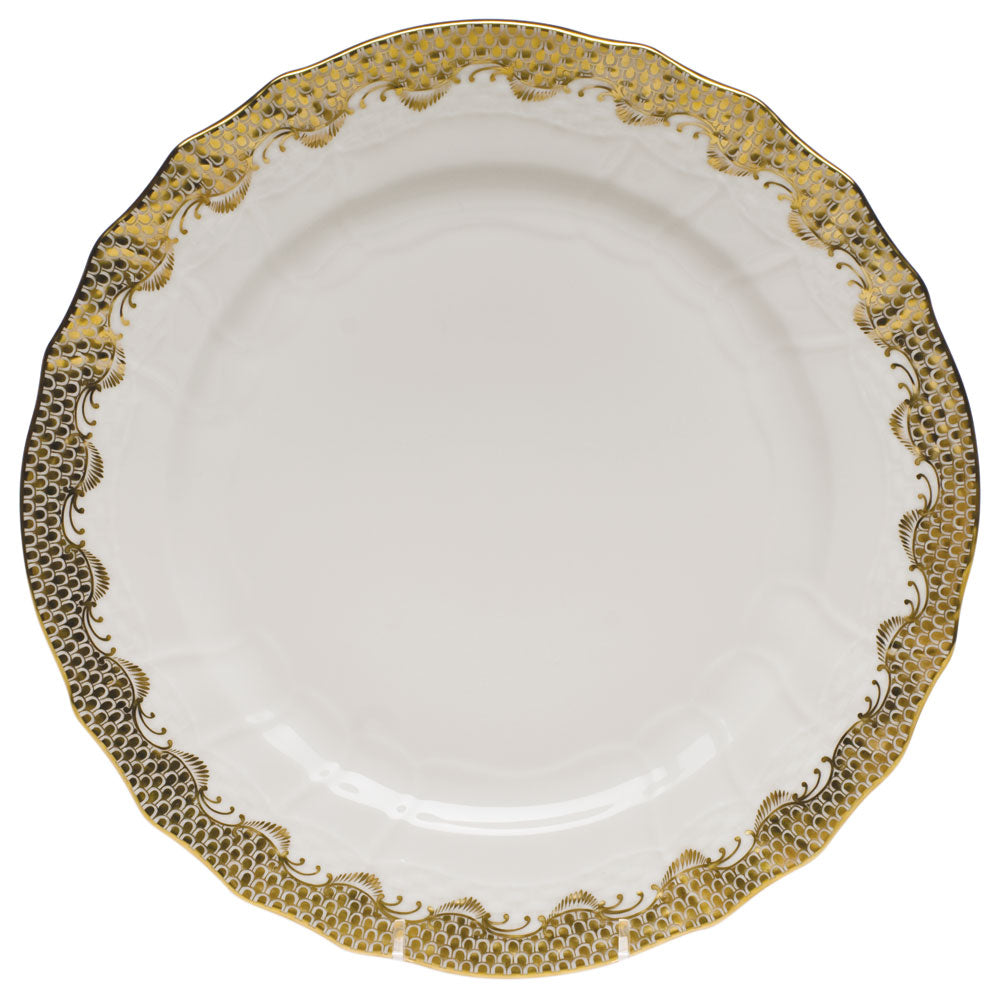 Herend Gold Fish Scale Dinnerware