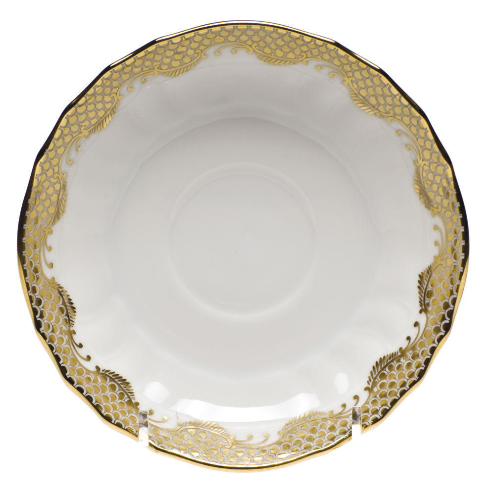 Herend Gold Fish Scale Dinnerware