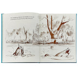 Make Way for Ducklings - Teal Blue Italian Textile