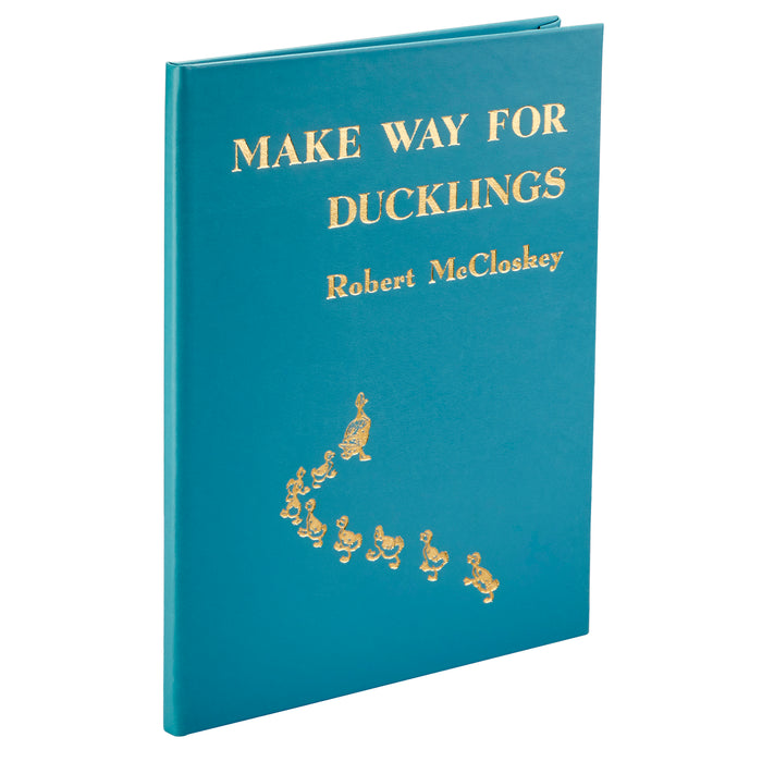 Make Way for Ducklings - Teal Blue Italian Textile