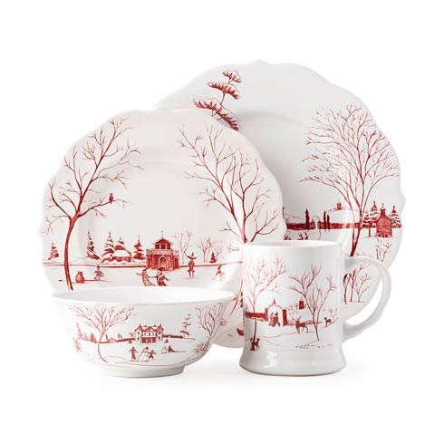Juliska Country Estate Ruby Winter Frolic Dinnerware