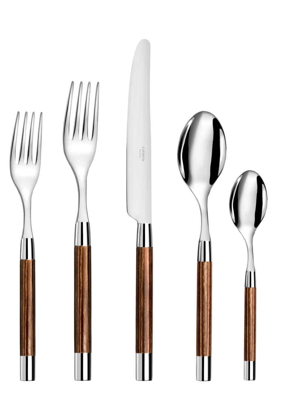 Conty Wood Five-Piece Place Setting
