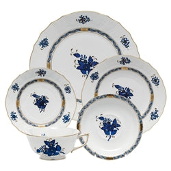 Herend Chinese Bouquet Black Sapphire Dinnerware