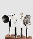 Cosmo Bar Set with Wood Base