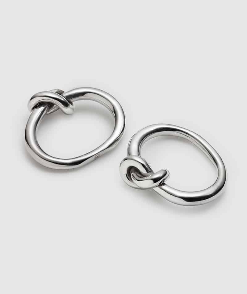 Helyx Napkin Rings with Knot, Set of 4