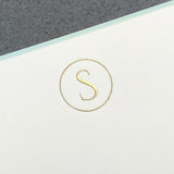 Initial Letter S Note Cards