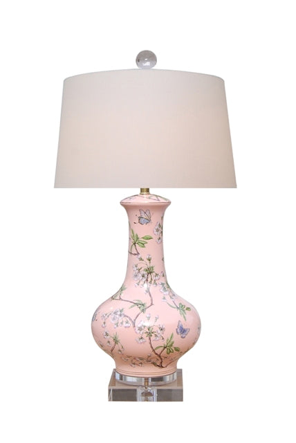 Cherry Blossom Lamp & Shade - Large