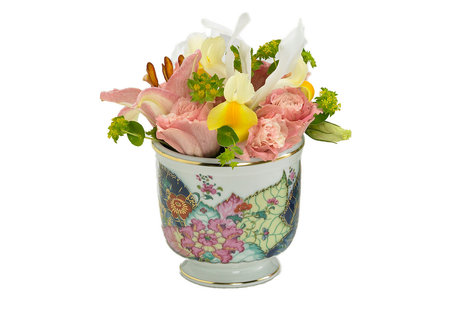 Mottahedeh Tobacco Leaf Small Cachepot