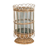 Juliska Provence Rattan Hurricane - Whitewash - Large